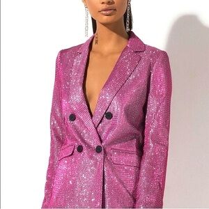Sans Souci Pink Sparkle Blazer